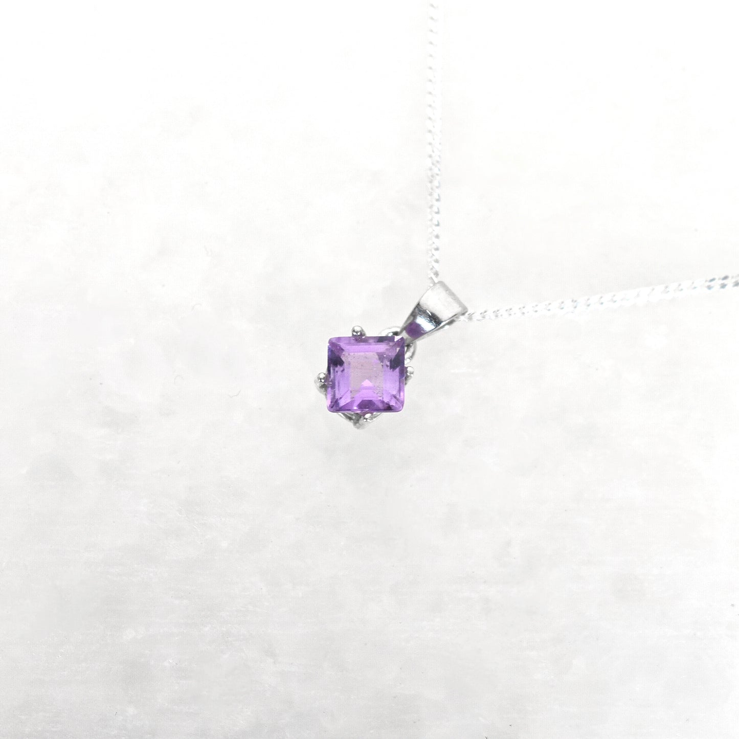 Princess February Birthstone Amethyst Necklace